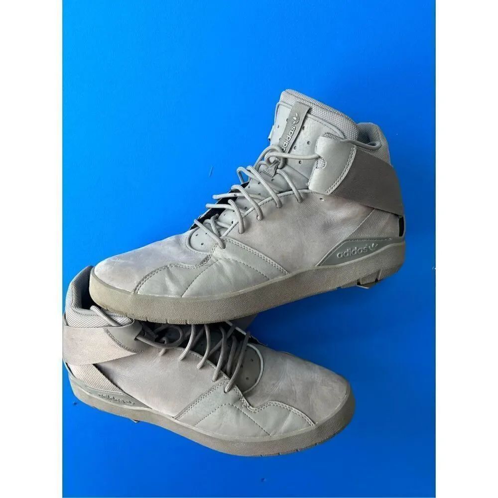 Adidas Originals Crestwood Mid Men's Lace Up Basketball Shoes Grey Size 14